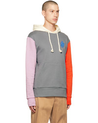 Sweat à capuche gris JW Anderson