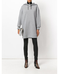 Sweat à capuche gris MSGM