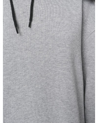 Sweat à capuche gris MSGM