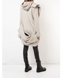 Sweat à capuche gris Rick Owens DRKSHDW