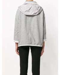 Sweat à capuche gris Herno