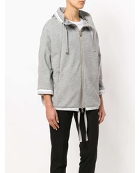 Sweat à capuche gris Herno