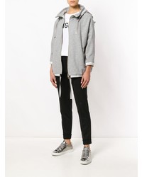 Sweat à capuche gris Herno