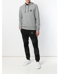 Sweat à capuche gris Philipp Plein