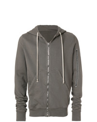 Sweat à capuche gris Rick Owens DRKSHDW