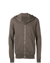 Sweat à capuche gris Rick Owens DRKSHDW