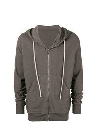 Sweat à capuche gris Rick Owens DRKSHDW