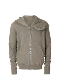 Sweat à capuche gris Rick Owens DRKSHDW