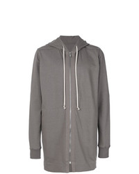 Sweat à capuche gris Rick Owens