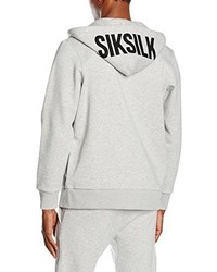 Sweat à capuche gris Sik Silk