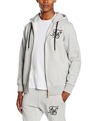 Sweat à capuche gris Sik Silk