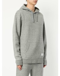 Sweat à capuche gris Makavelic