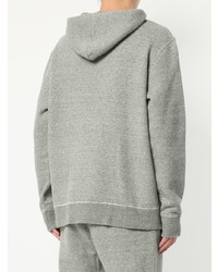 Sweat à capuche gris Makavelic