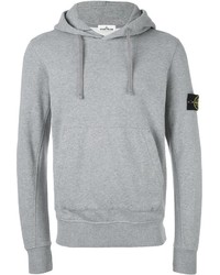 Sweat à capuche gris Stone Island