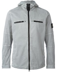 Sweat à capuche gris Stone Island