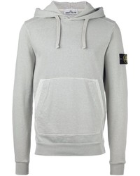 Sweat à capuche gris Stone Island