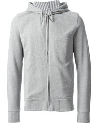 Sweat à capuche gris