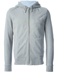 Sweat à capuche gris