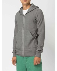 Sweat à capuche gris Rick Owens DRKSHDW