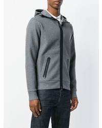 Sweat à capuche gris Woolrich