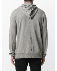 Sweat à capuche gris Rick Owens DRKSHDW