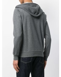 Sweat à capuche gris Eleventy