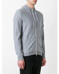 Sweat à capuche gris Stone Island