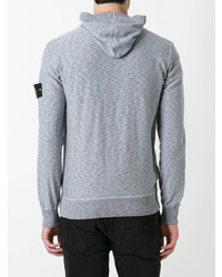 Sweat à capuche gris Stone Island