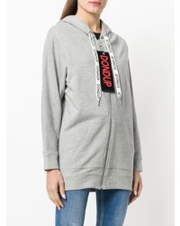 Sweat à capuche gris Dondup