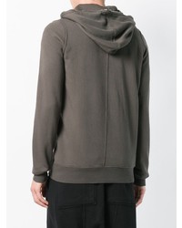 Sweat à capuche gris Rick Owens DRKSHDW