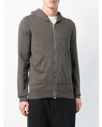 Sweat à capuche gris Rick Owens DRKSHDW