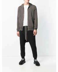 Sweat à capuche gris Rick Owens DRKSHDW