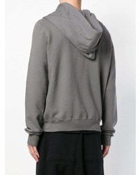 Sweat à capuche gris Rick Owens DRKSHDW