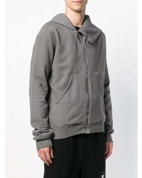 Sweat à capuche gris Rick Owens DRKSHDW