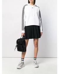 Sweat à capuche imprimé blanc et noir adidas