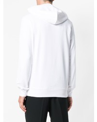 Sweat à capuche imprimé blanc et noir Calvin Klein Jeans