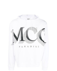 Sweat à capuche imprimé blanc et noir McQ Alexander McQueen