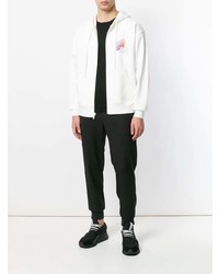 Sweat à capuche imprimé blanc Alexander Wang