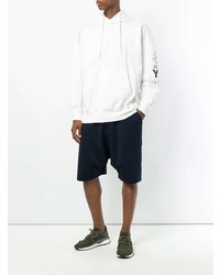 Sweat à capuche imprimé blanc Y-3