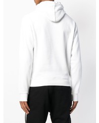 Sweat à capuche imprimé blanc DSQUARED2