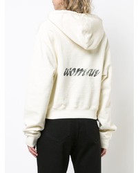 Sweat à capuche imprimé blanc Off-White