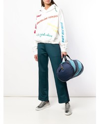 Sweat à capuche imprimé blanc Mira Mikati