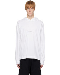 Sweat à capuche imprimé blanc Givenchy