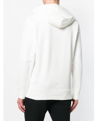 Sweat à capuche imprimé blanc Y-3