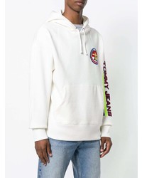 Sweat à capuche imprimé blanc Tommy Jeans