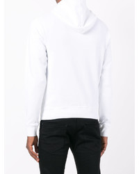 Sweat à capuche imprimé blanc DSQUARED2