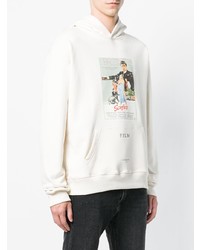 Sweat à capuche imprimé blanc Ih Nom Uh Nit