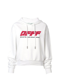 Sweat à capuche imprimé blanc Off-White