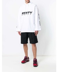 Sweat à capuche imprimé blanc Fenty X Puma