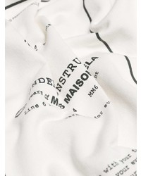 Sweat à capuche imprimé blanc MM6 MAISON MARGIELA